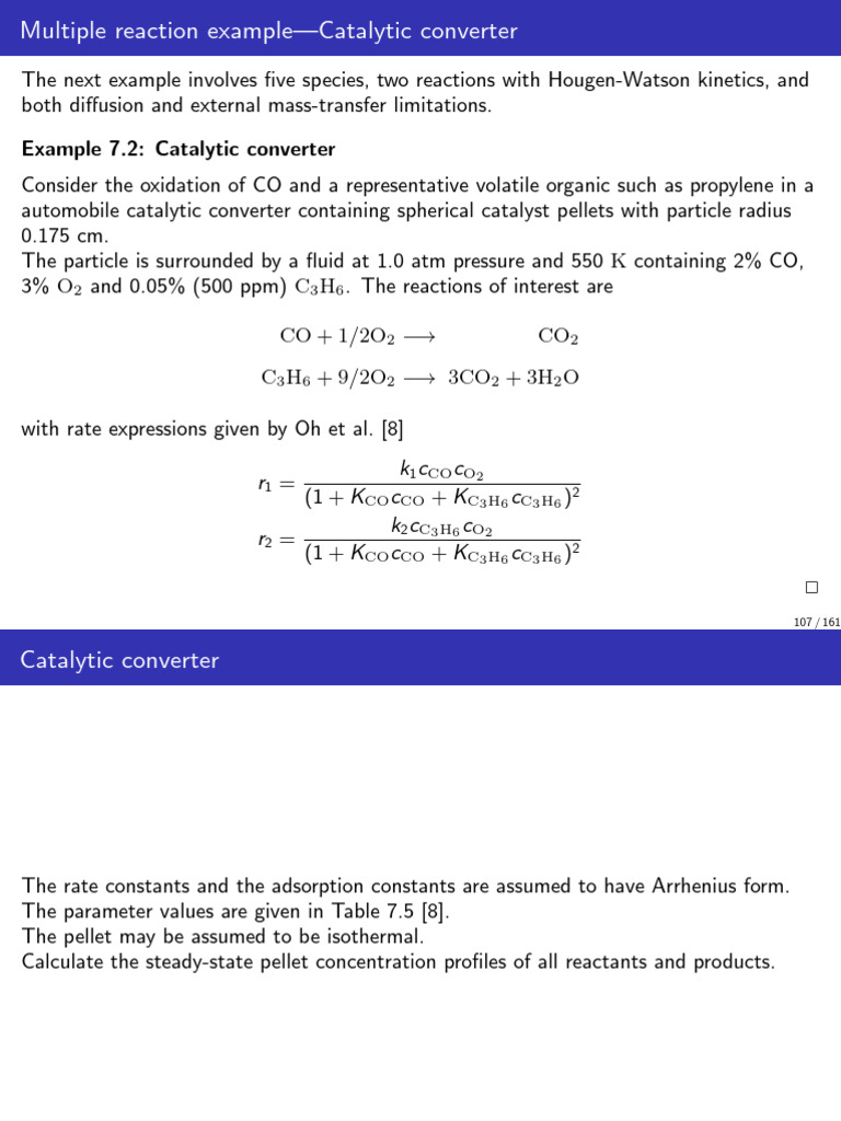 Example 7 2 Rawling Pdf Catalysis Chemical Kinetics