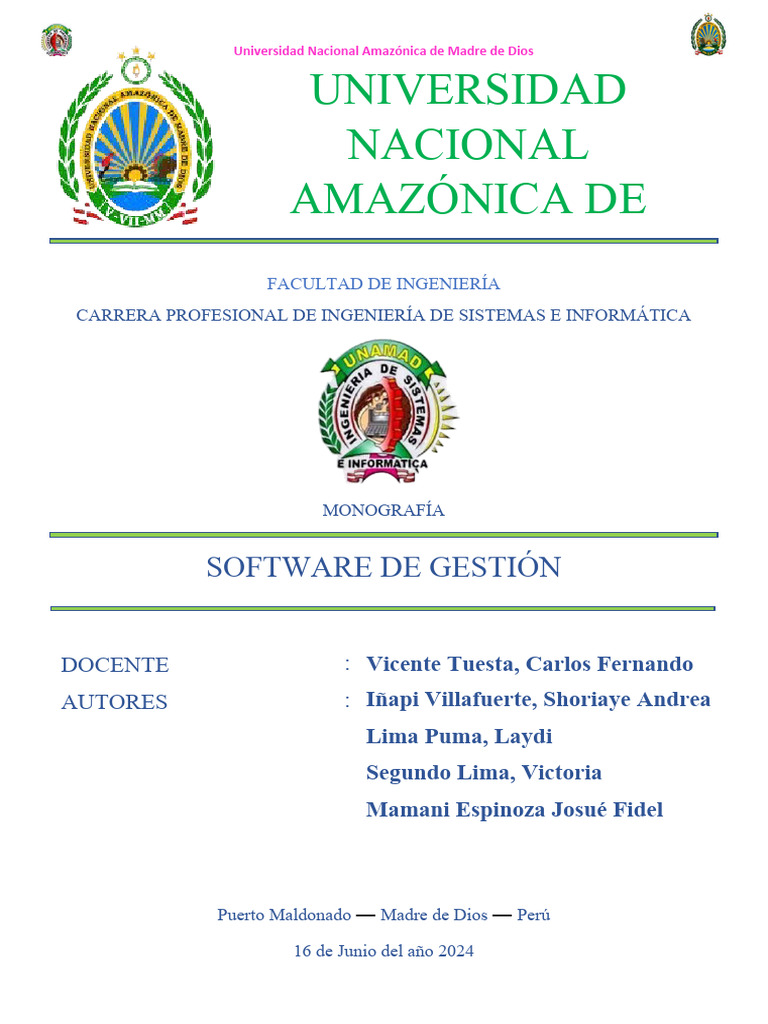Software de Gestión: Historia y Tipos | PDF | Planificación de recursos ...