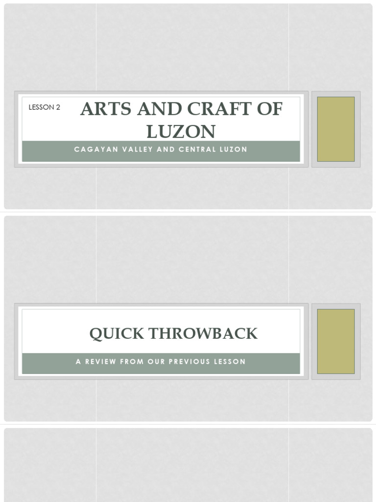 Arts and Craft of Luzon PDF Decorative Arts