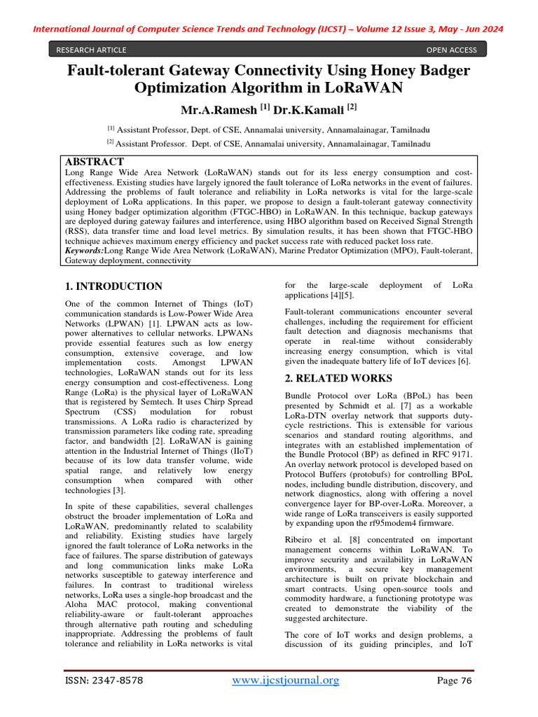 (IJCST-V12I3P18) :Mr.A.Ramesh, Dr.K.Kamali | PDF | Internet Of Things ...