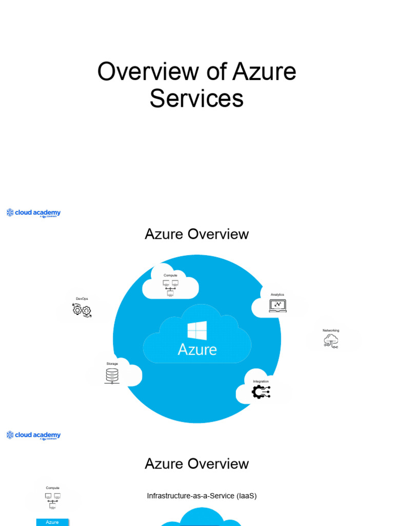 Azure Services Overview Guide | PDF | Microsoft Azure | Databases