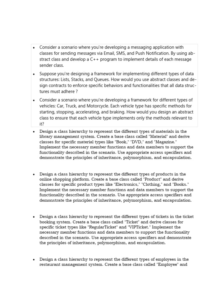 All Evaluation Question | PDF | Class (Computer Programming ...