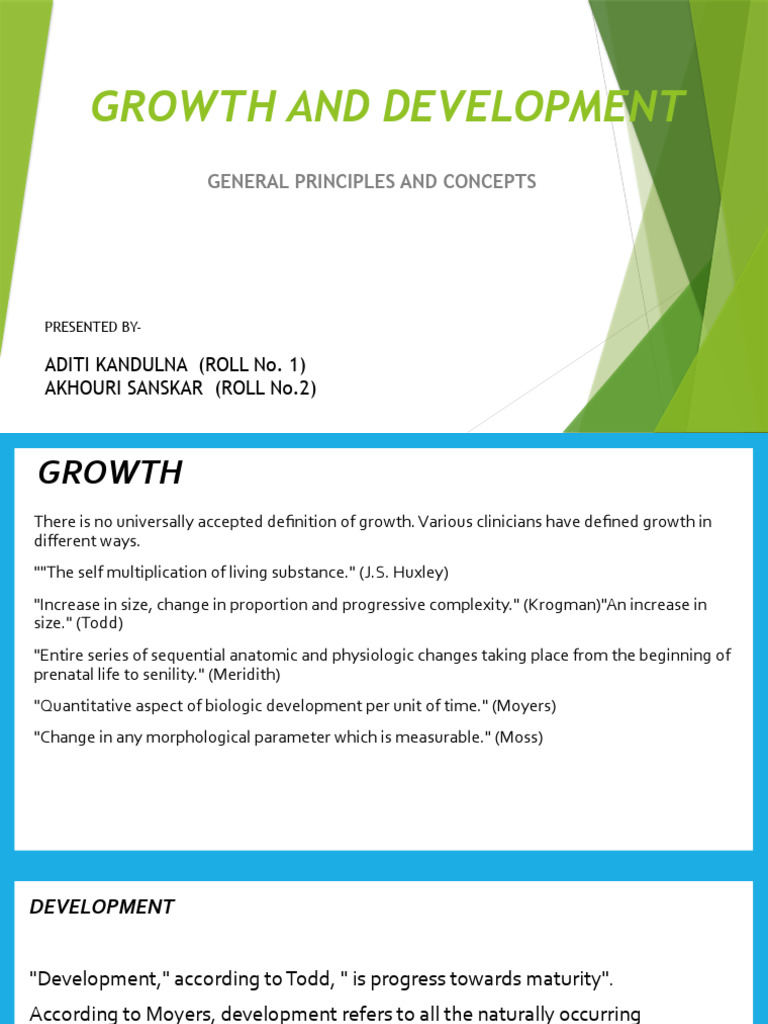 1 2 Growth & Dev. General Principles | PDF | Osteoblast | Bone