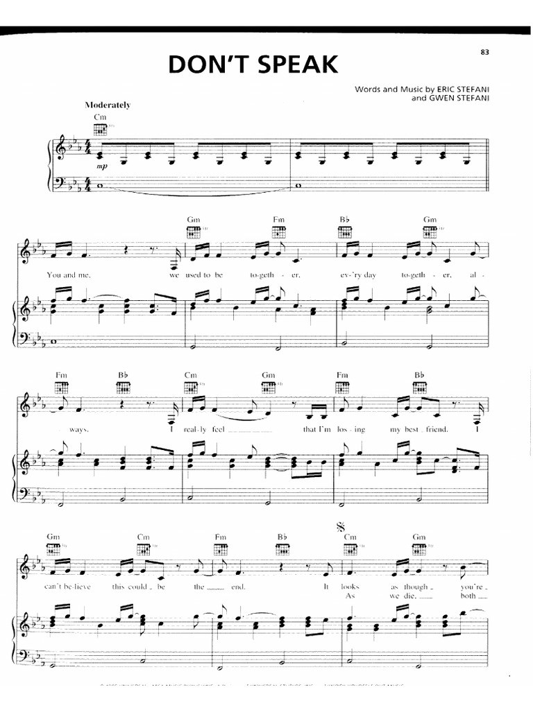 Dont speak no doubt pdf