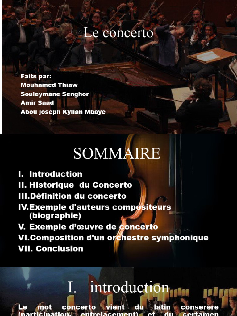 Définition du Concerto en Musique | PDF | Concerto | Orchestre