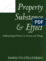 Property Substance and Effect Anthropological Essays On Persons and Things