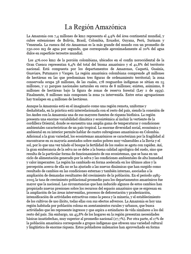 Explorando la Biodiversidad de la Amazonia | PDF | Selva amazónica ...