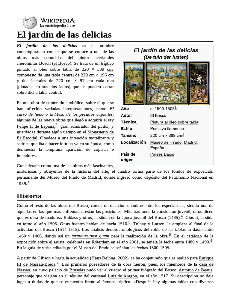 El Jardín de Las Delicias | PDF, image size:768x1024