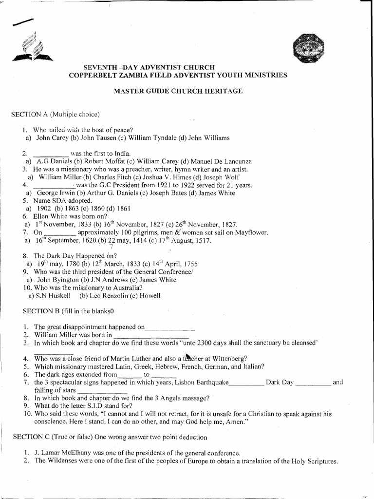 Church Heritage Exam 2 | PDF