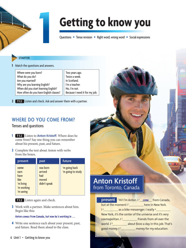 Giving Personal Information and Tenses | PDF