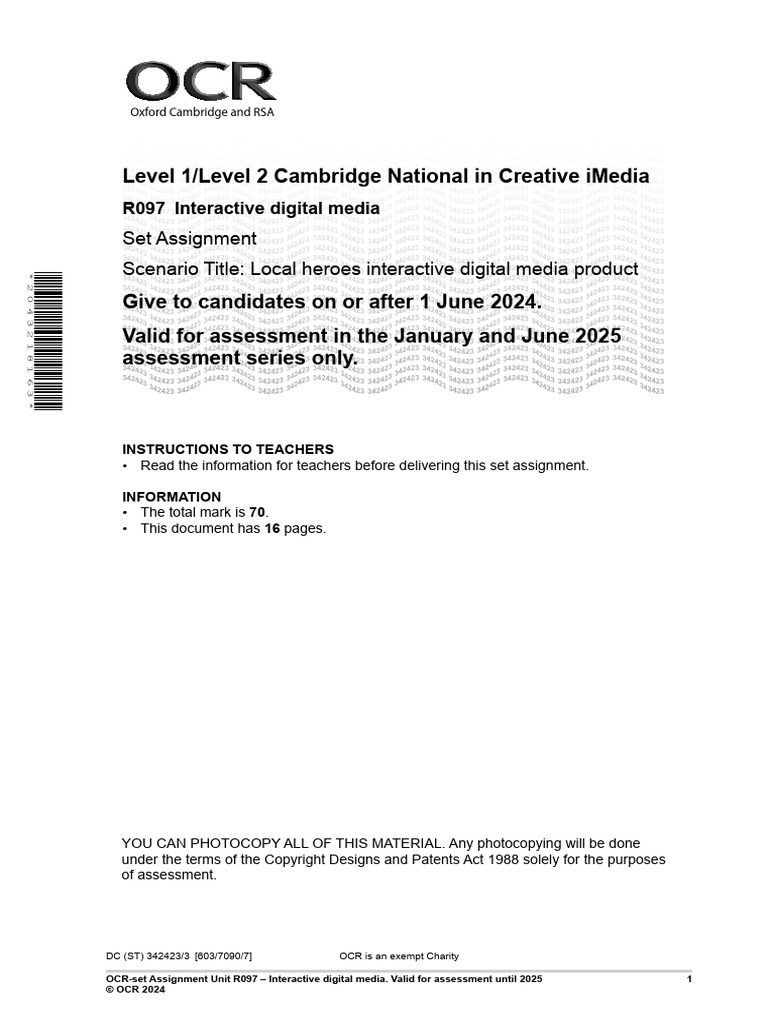 Set Assignment (R097) | PDF | Information | Optical Character Recognition