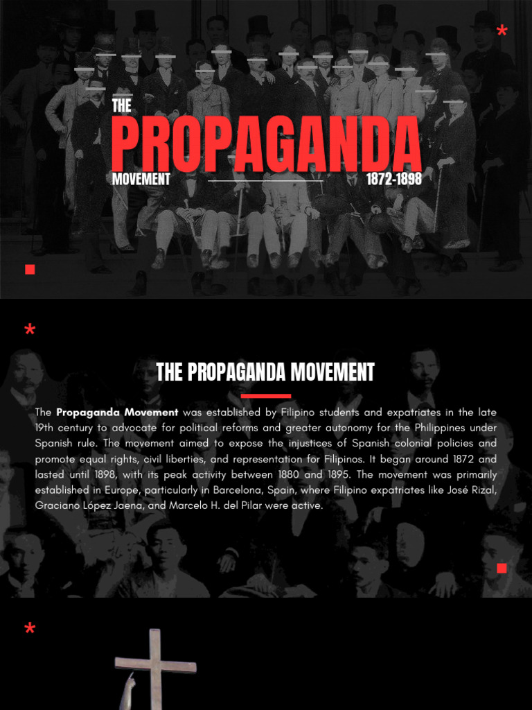 The Propaganda Movement Presentation Final Compressed 1 | PDF | Philippines