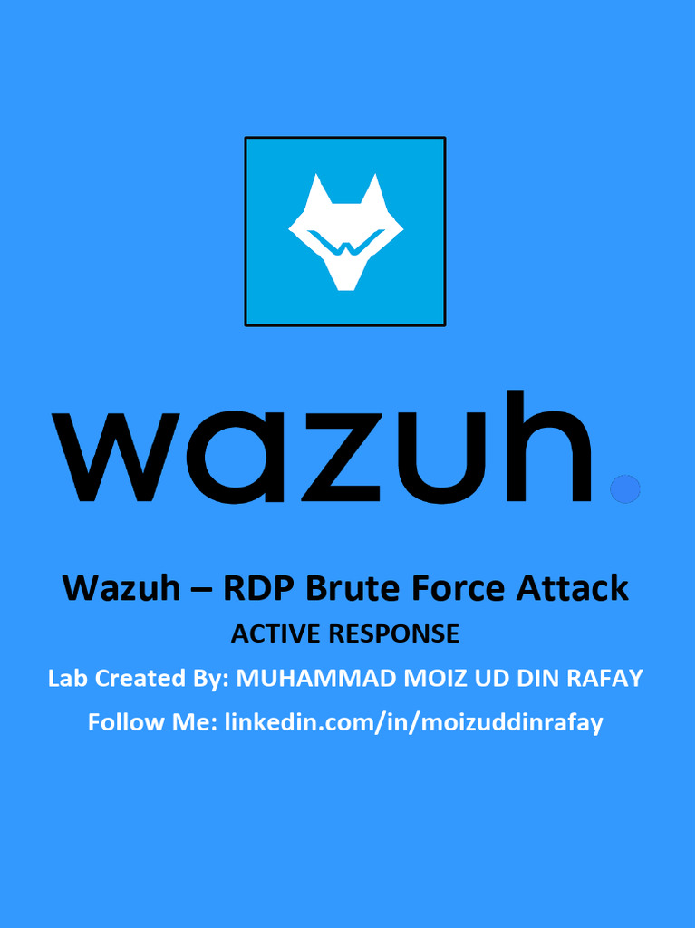 Configuring Wazuh for RDP Attack Defense | PDF | Security | Computer ...