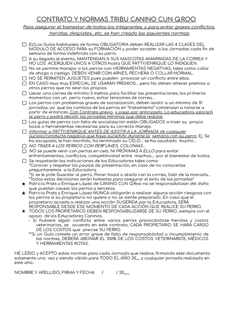 Normas club caninocun qroo 2024 pdf