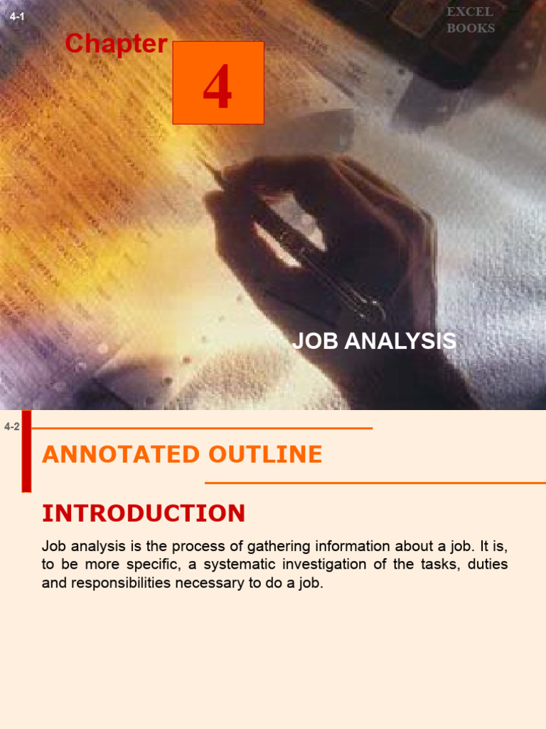 Chapter-04 - Job Aanalysis | PDF | Business | Industrial And ...