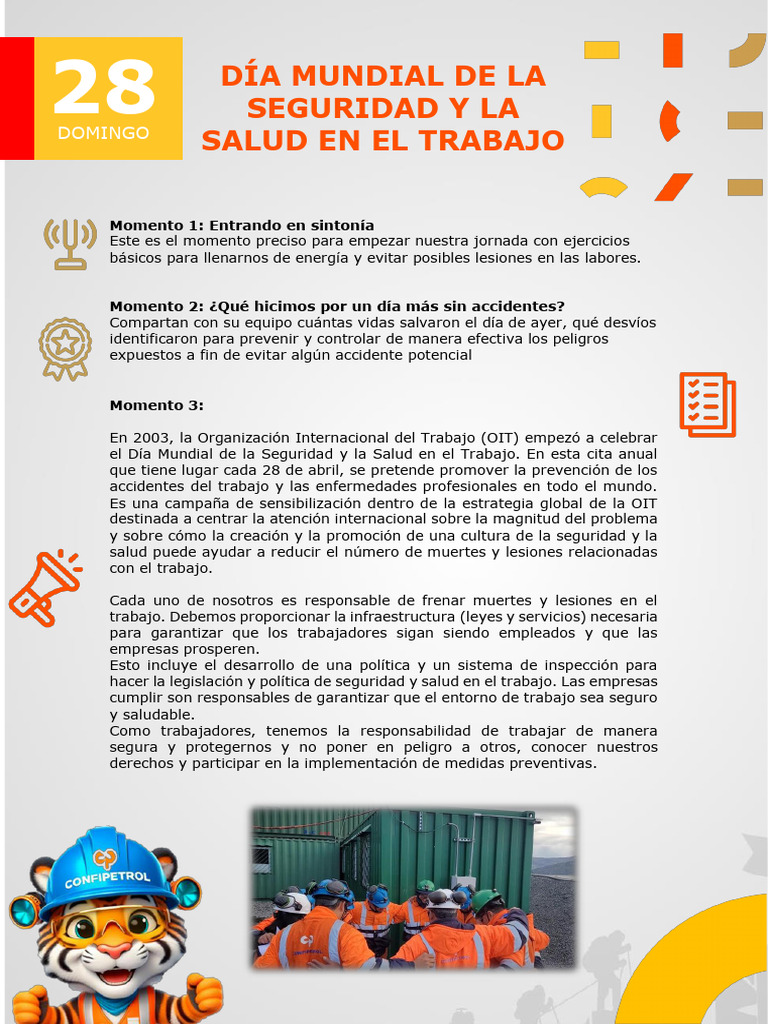 DDS - Día Mundial de La Seguridad y La Salud en El Trabajo. | PDF ...