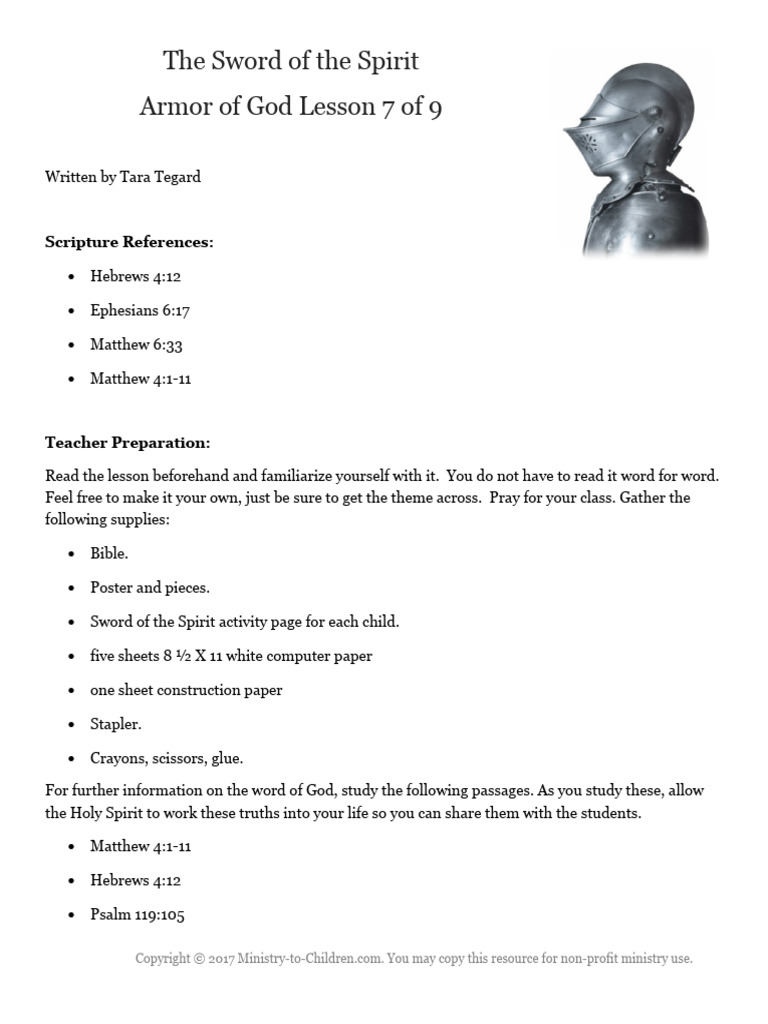 7 - The Sword of The Spirit | PDF | Satan | Bible