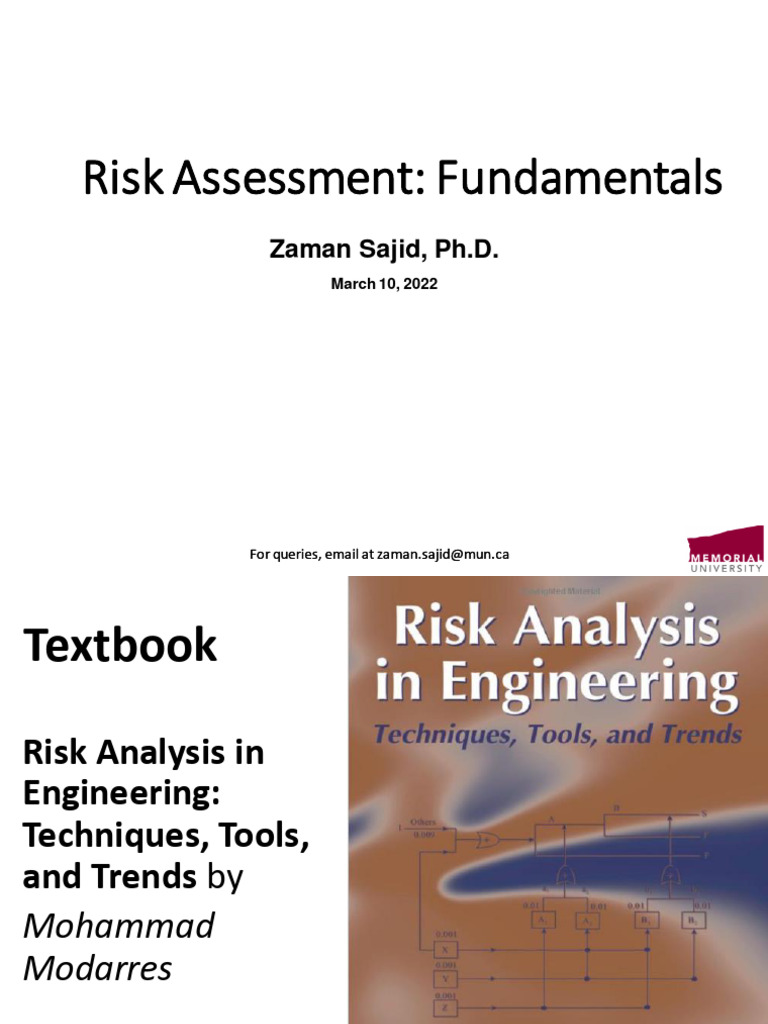 Engineering Risk Assessment Overview | PDF | Risk | Risk Management