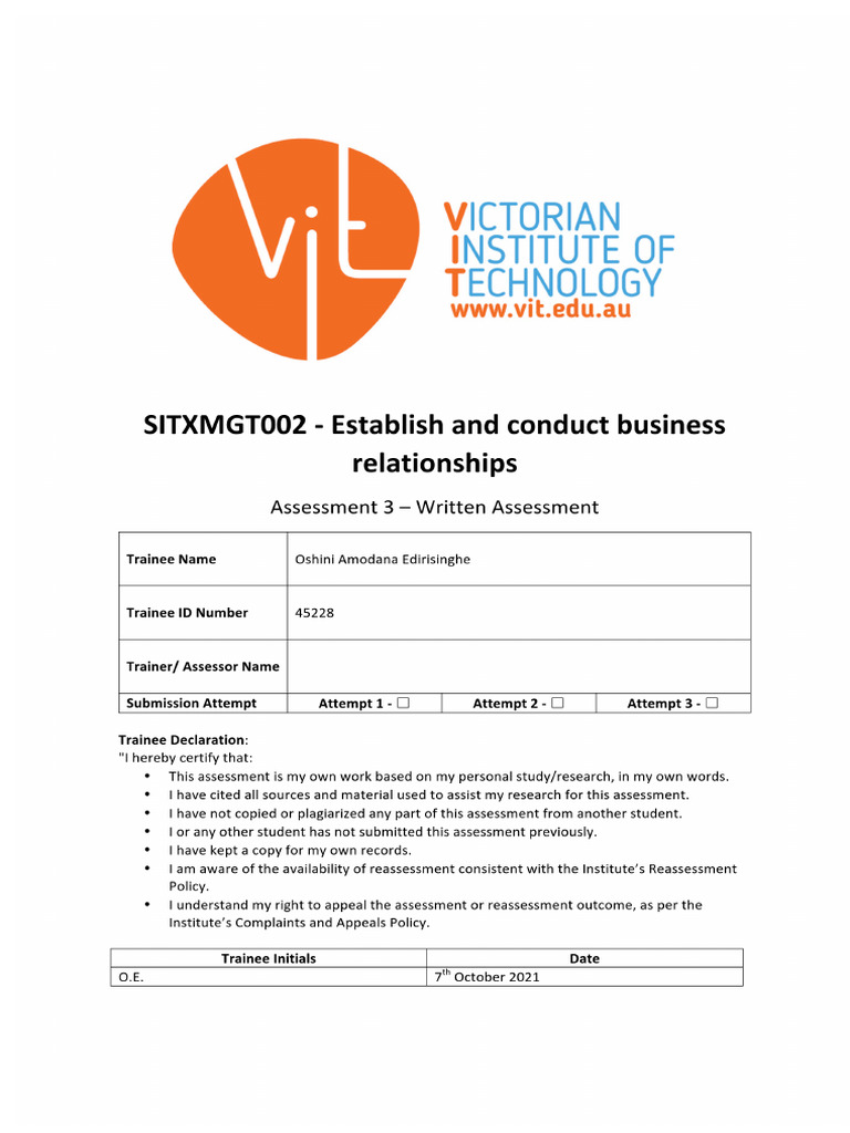 SITXHRM006 Monitor Staff Performance | PDF