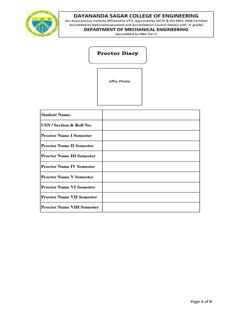 Proctorial System Guidelines for Students | PDF | Career & Growth