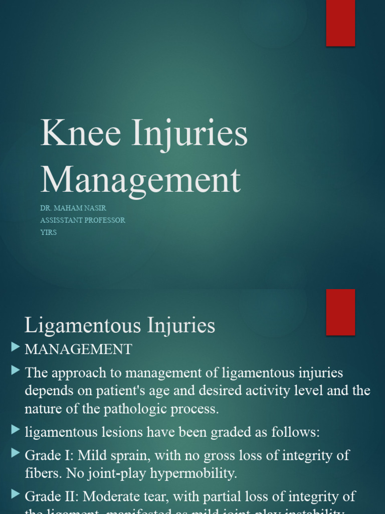 Knee Injuries Management | PDF | Knee | Lower Limb Anatomy