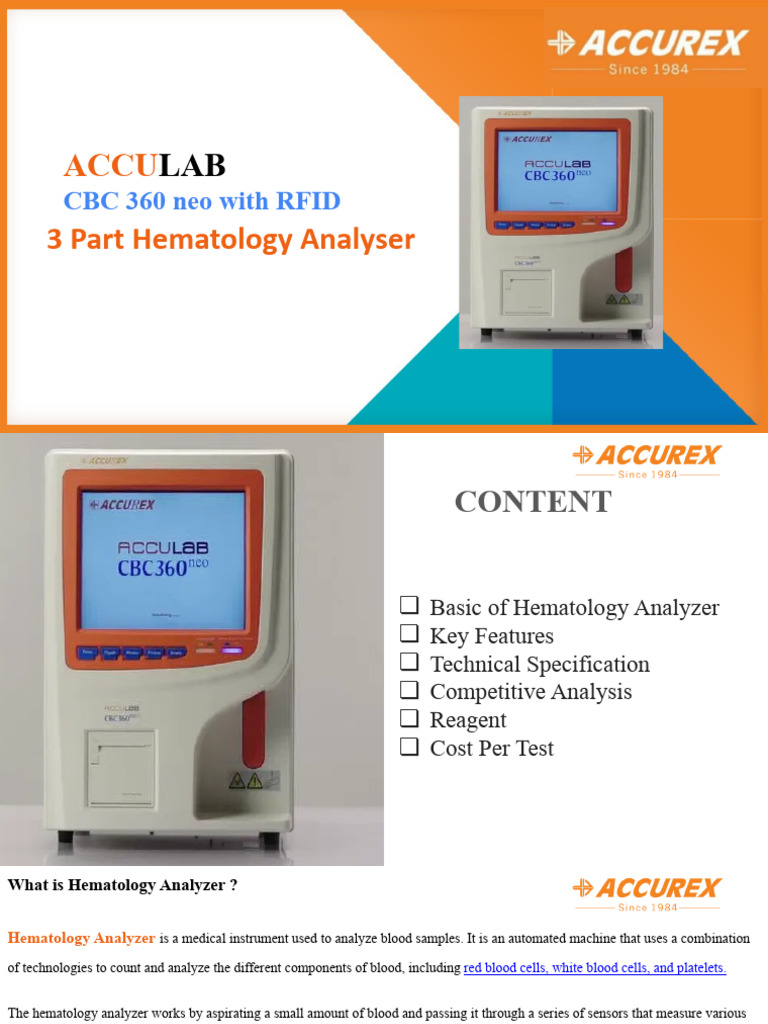 CBC 360 With RFID - Sales - 210223 | PDF | Blood Cell | Biology
