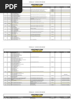 Copy of 1 Year Plan for UPSC CSE 2025 - UPSCprep.com - Daily Plan