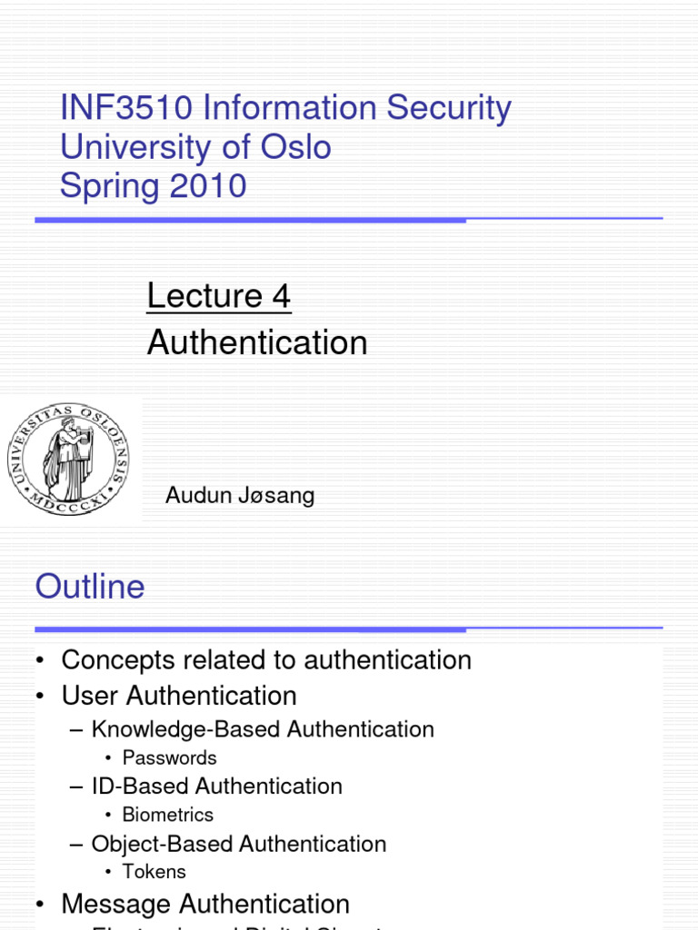 Authentication in Information Security | PDF | Biometrics | Password