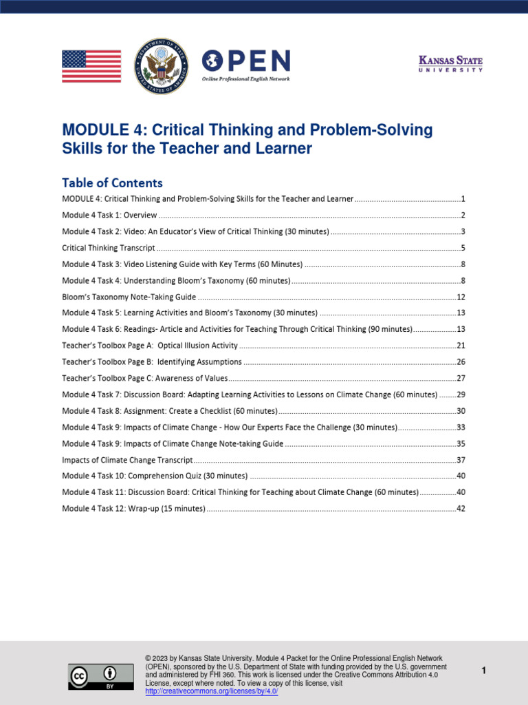 Critical Thinking in Climate Education | PDF | Critical Thinking | Thought