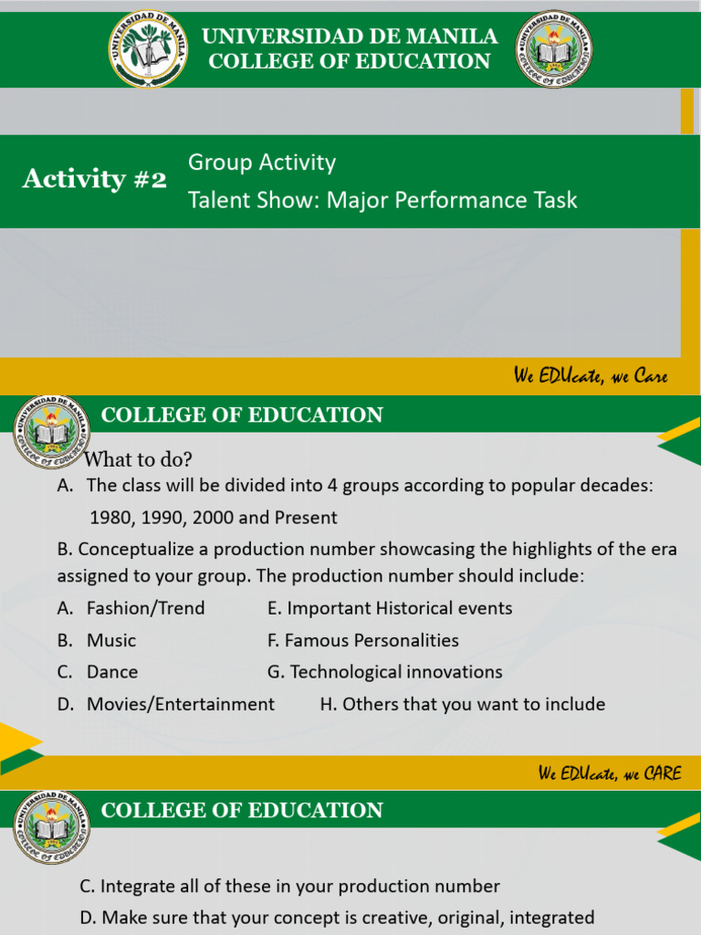Talent Show: Decade Highlights | PDF | Art