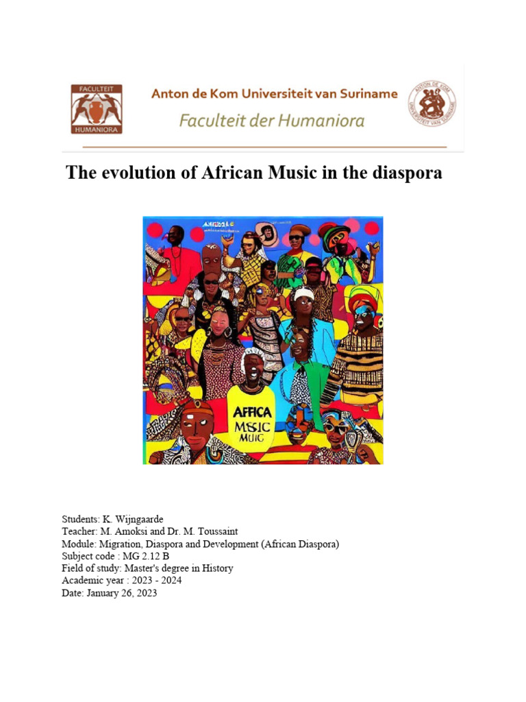 Evolution of African Music in Diaspora | PDF | Babylonian Captivity ...