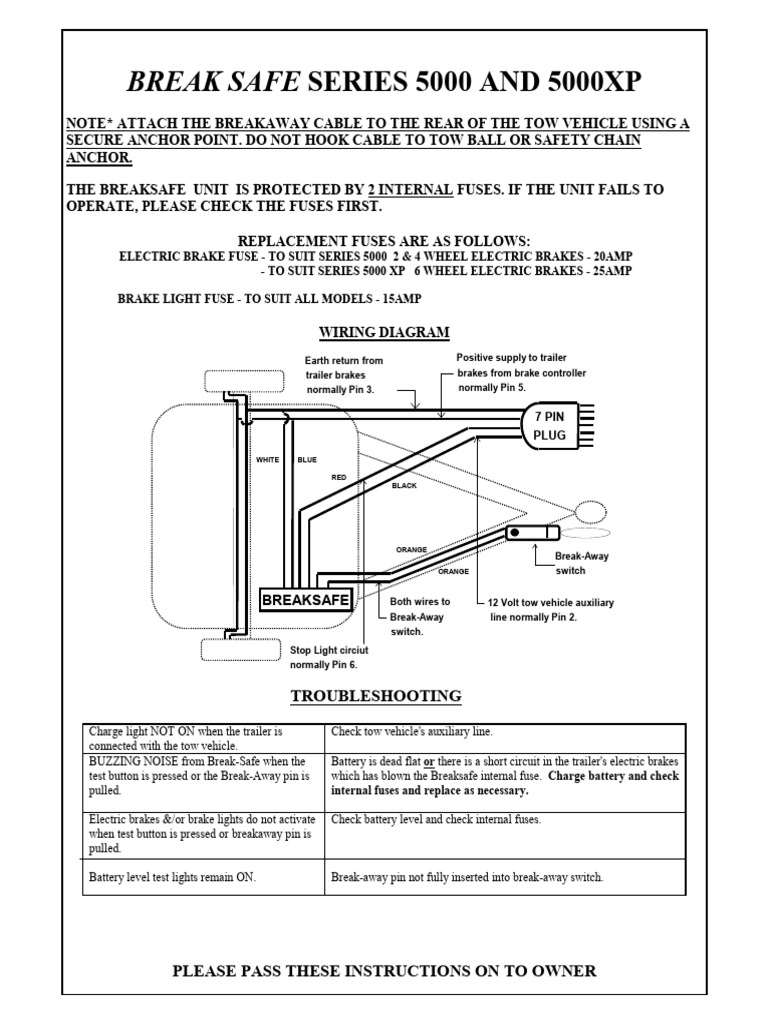 Breaksafe Series 5000 Wiring Diagram | PDF | Fuse (Electrical