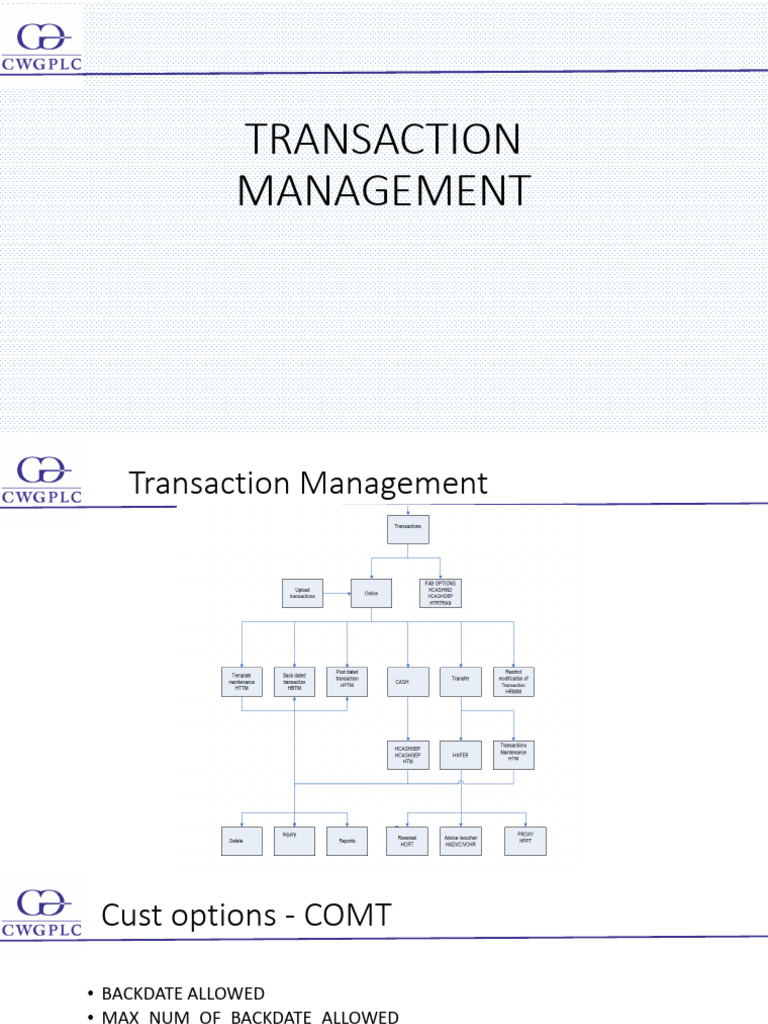 Transction Maintainance | PDF | Business
