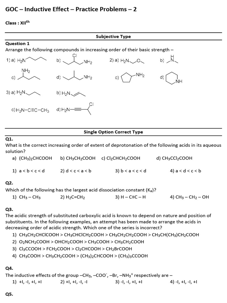 Inductive effect pp 2 pdf materials molecules