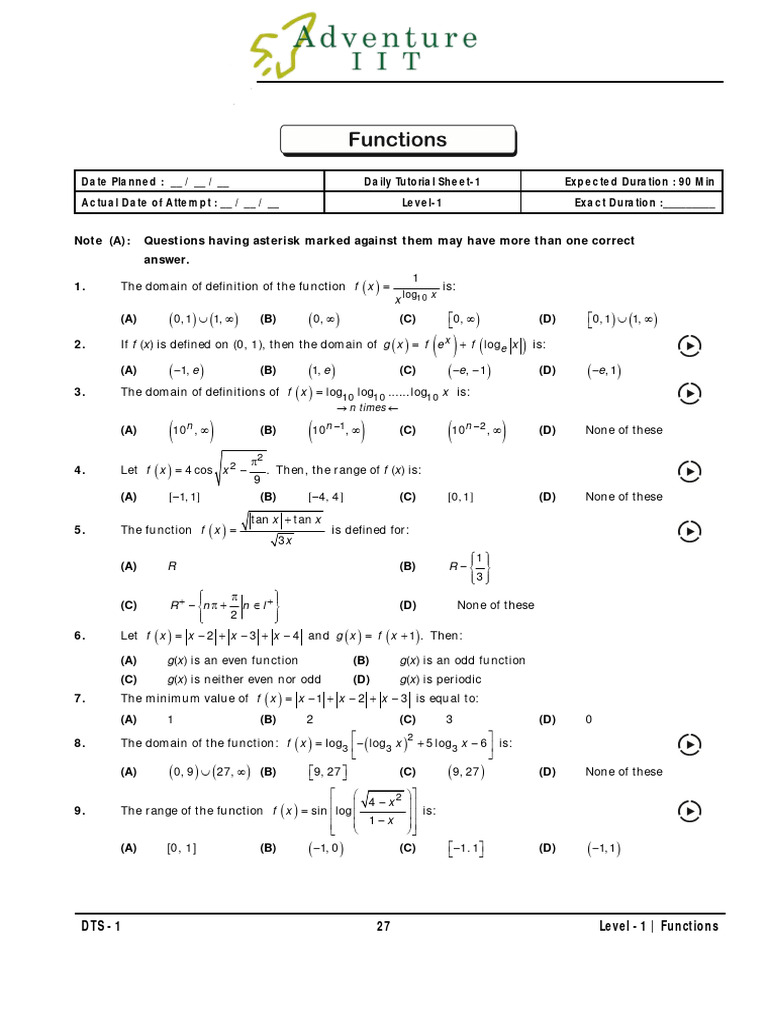 Function DTS-1 | PDF | Function (Mathematics) | Mathematical Logic