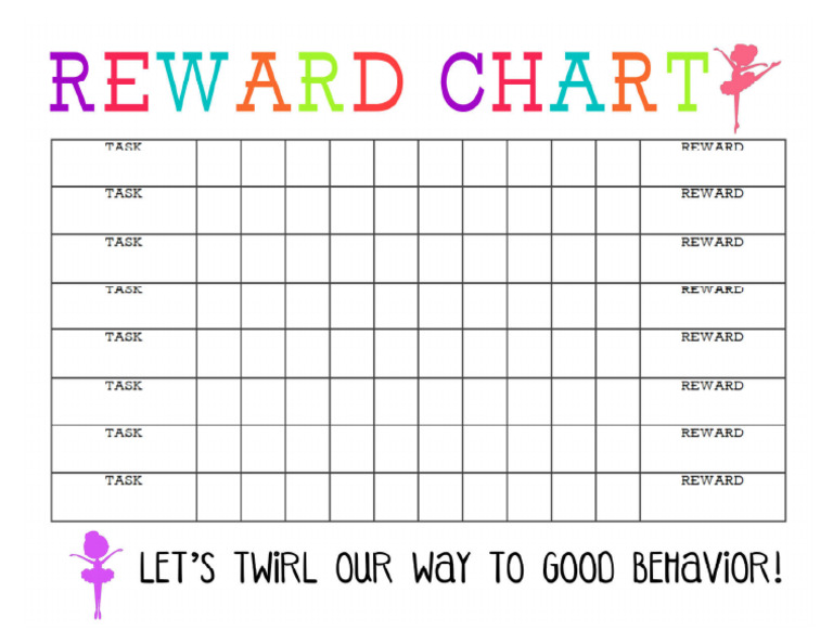 Reward Chart Girl The Girl Creative | PDF