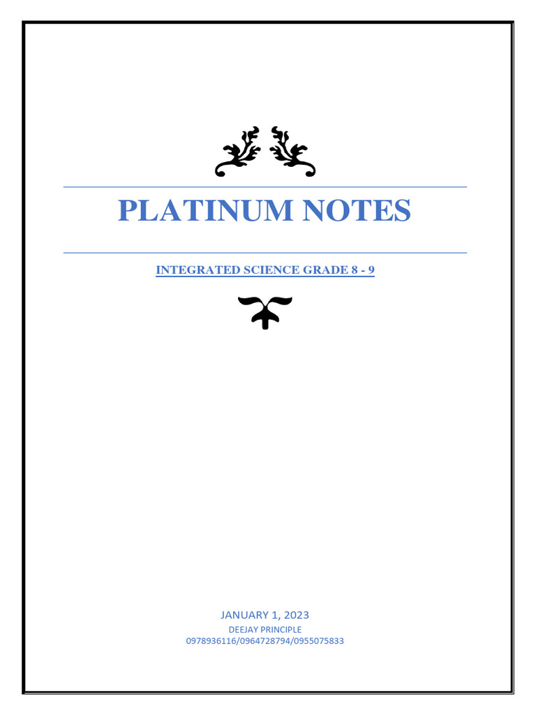 Integrated science 8 9 notes by dj principle 1 download free pdf