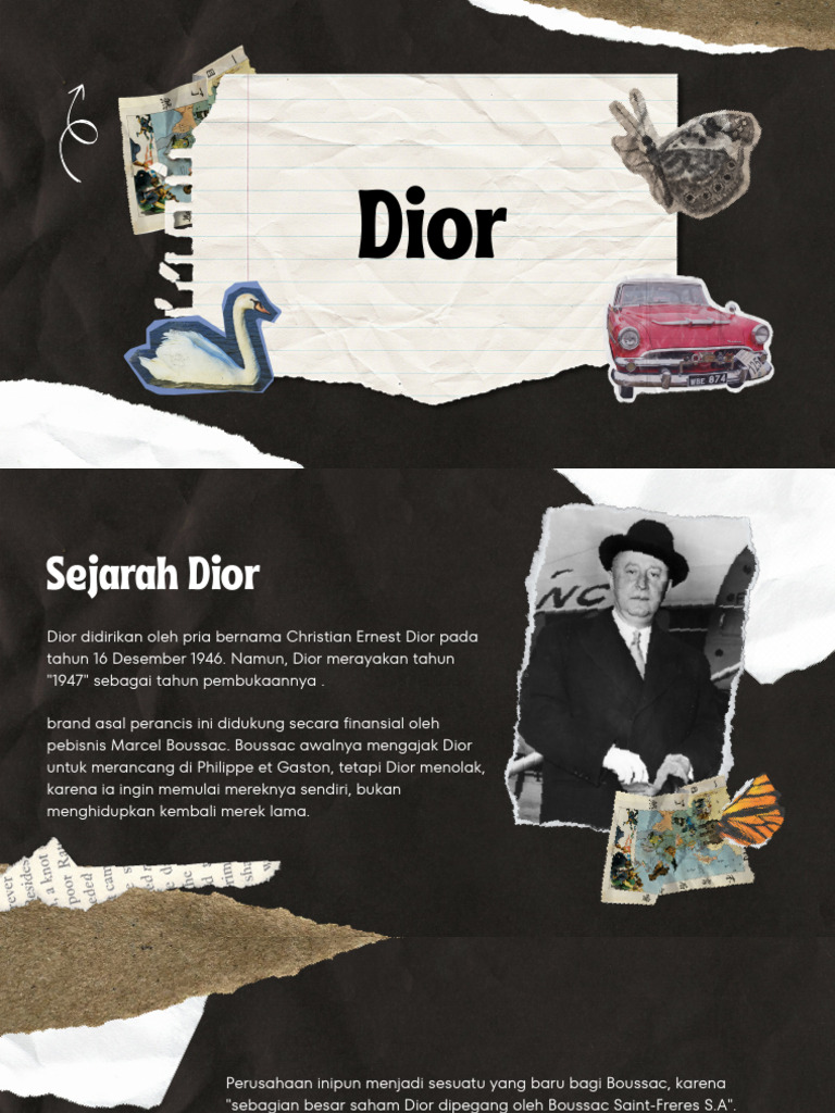 Sejarah dan Asal Usul Brand Dior | PDF | Seni | Gaya Hidup