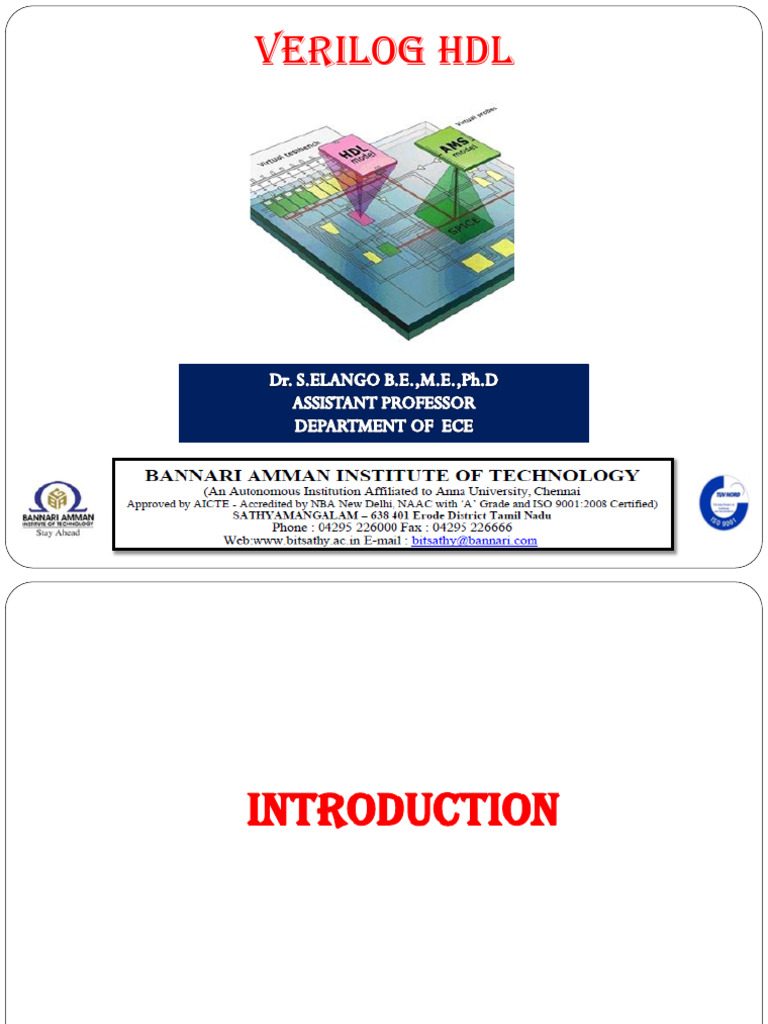 Verilog HDL for Digital Circuit Design | PDF | Hardware Description ...