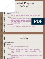 Football Program Defense