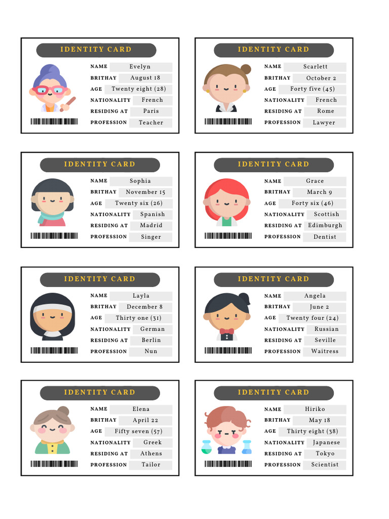Global Identity Cards Overview | PDF