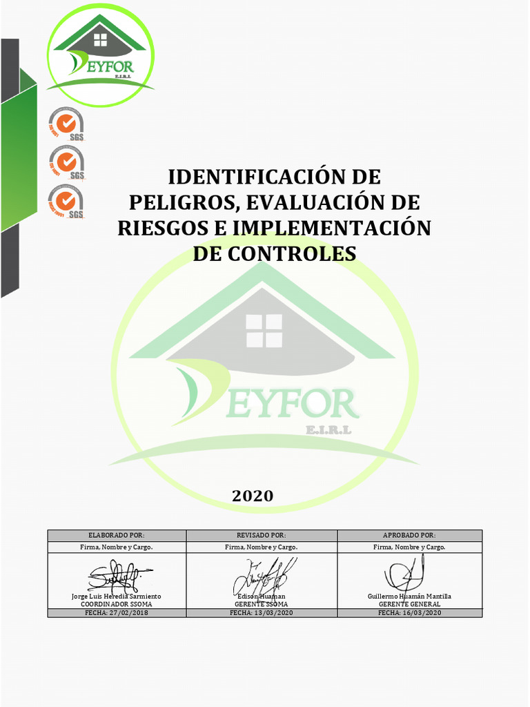 Identificación y Control de Riesgos Laborales | PDF | Riesgo ...