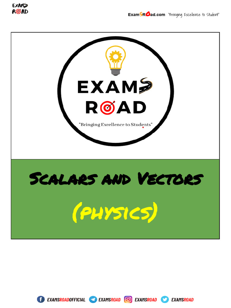 Scalars and Vectors | PDF | Euclidean Vector | Physics