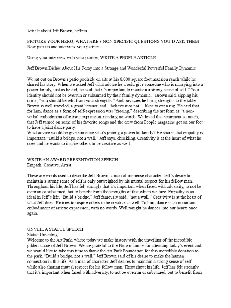 Exploratory Writing Exercise Pdf Language Arts Discipline Art