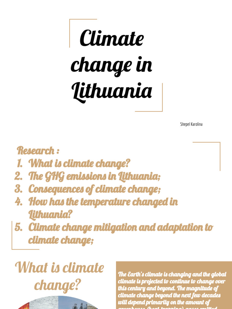 Climate Change In Lithuania Download Free Pdf Climate Change
