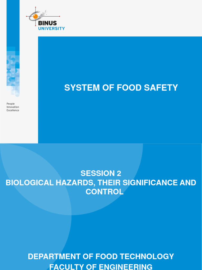Biological Hazards in Food Safety | PDF | Foodborne Illness | Pathogen