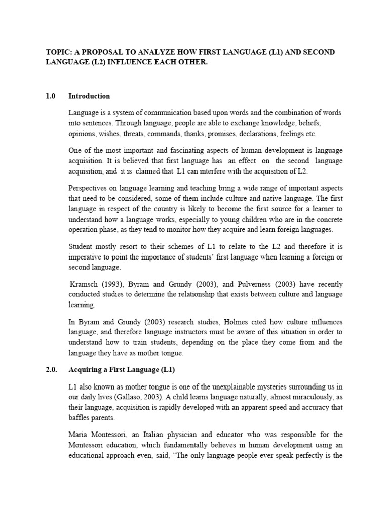 PROPOSAL | PDF | Second Language | Constructivism (Philosophy Of Education)