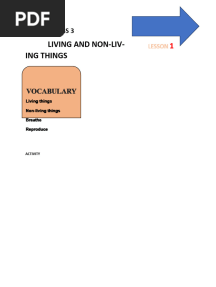 CH 1 - Living and Non-Living Things