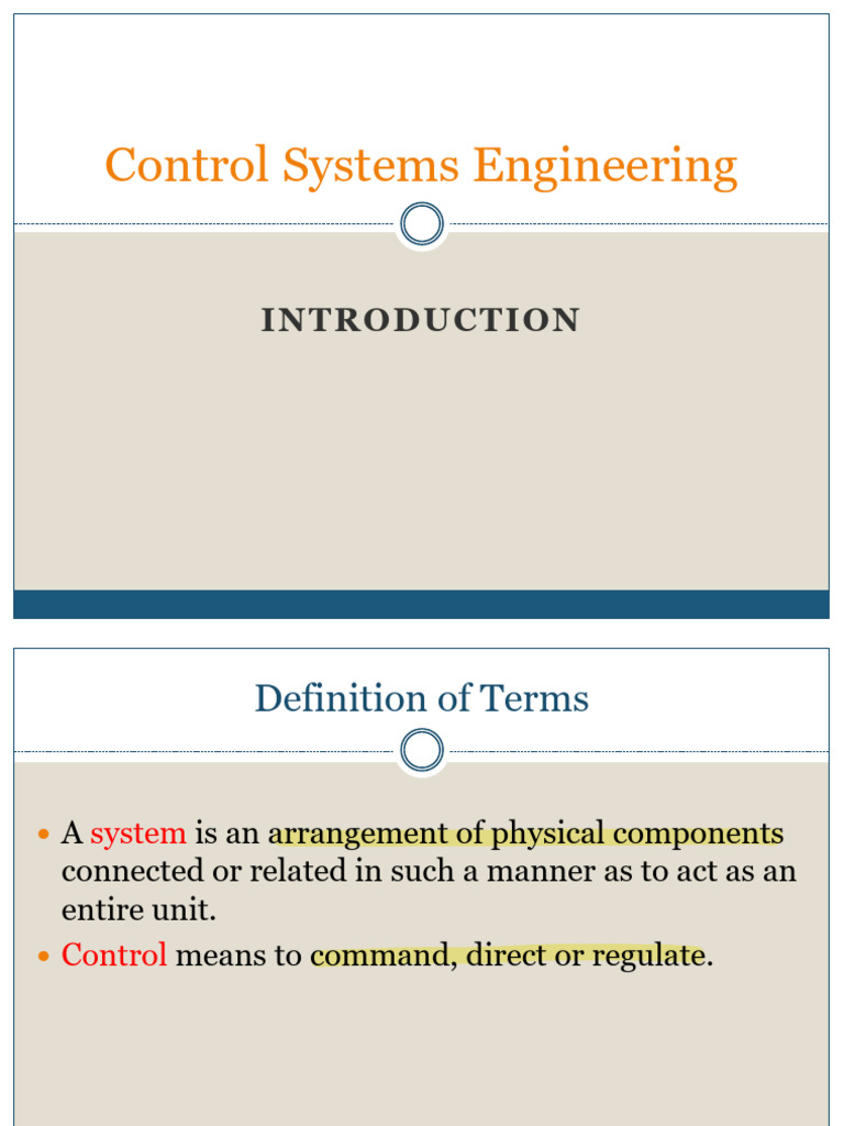 Control Systems Engineering Overview | PDF | Laplace Transform ...