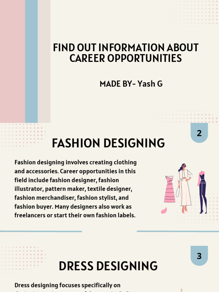 Fashion Design Career Insights | PDF | Textiles | Psychologist